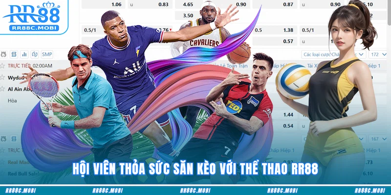 Hội viên thỏa sức săn kèo với Thể thao RR88